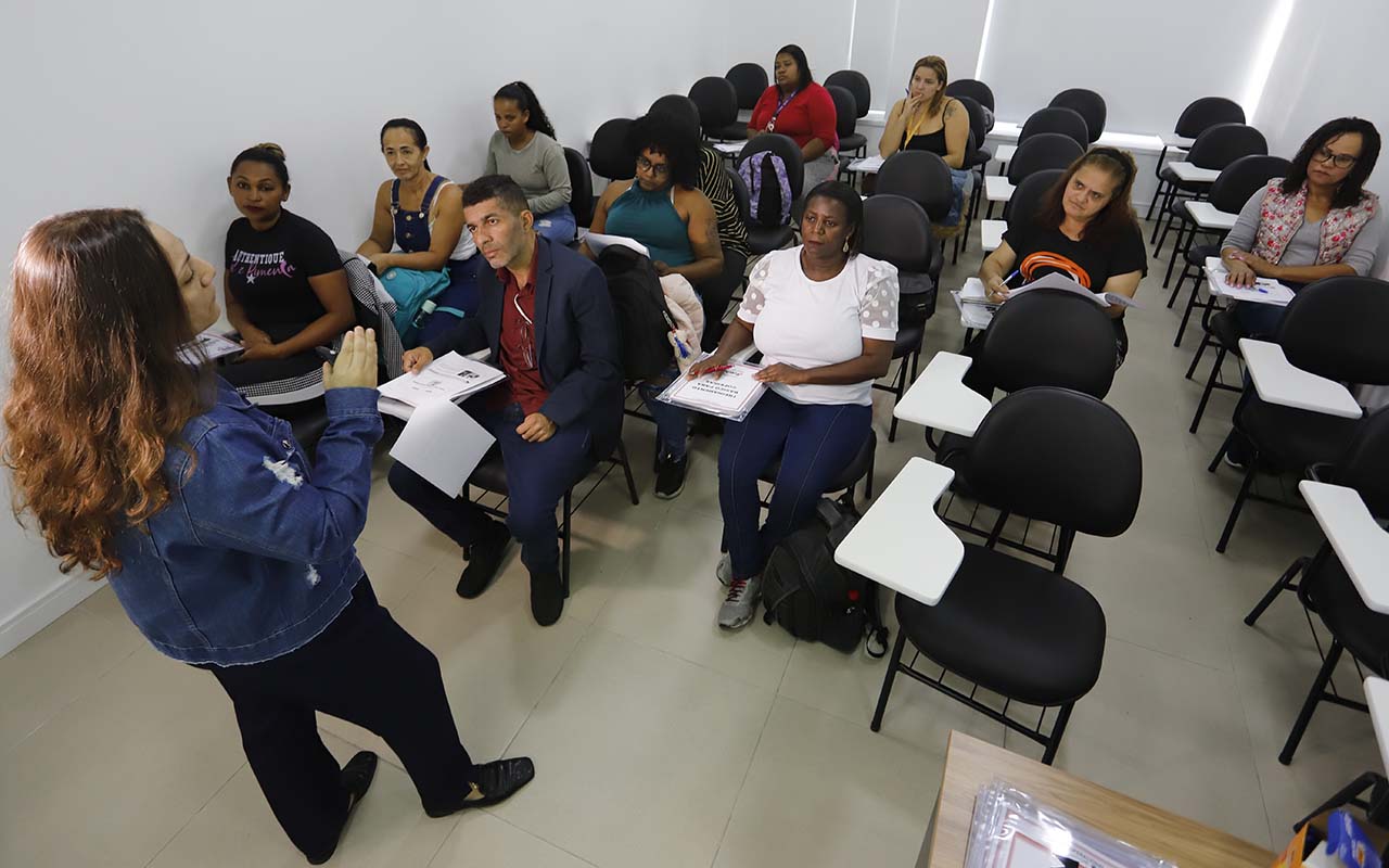 Grupo de alunos do curso de copa